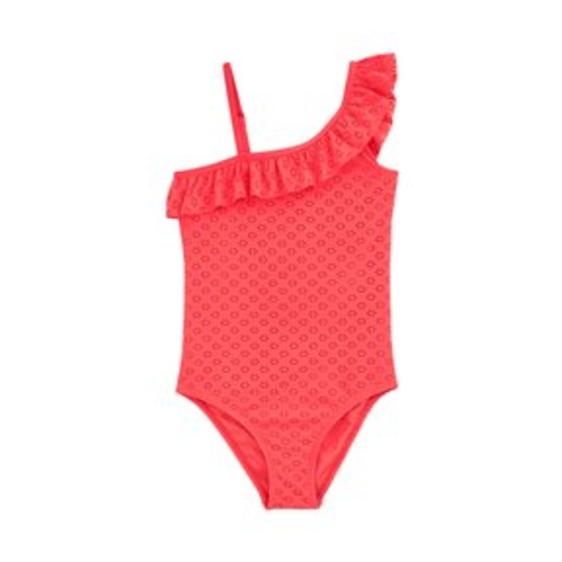 WE Fashion Badeanzug – coral pink/pink meliert