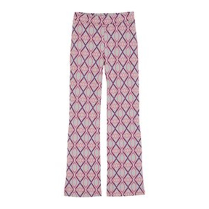 WE Fashion FLARED – Stoffhose – dark purple/dunkellila