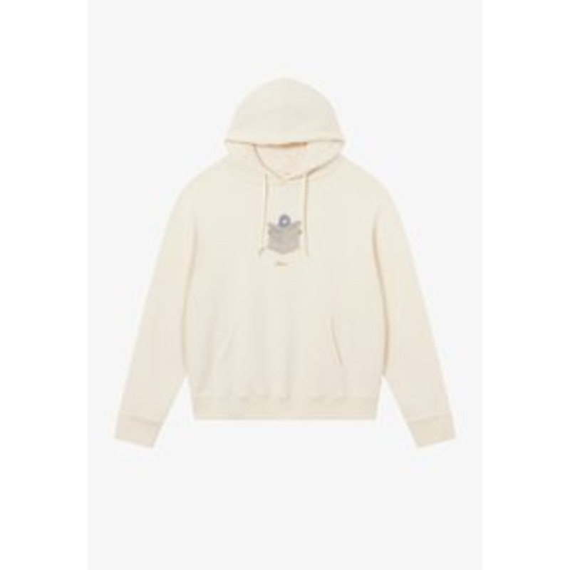 BLKVIS NEWSPAPER UNISEX – Kapuzenpullover – antique white/offwhite