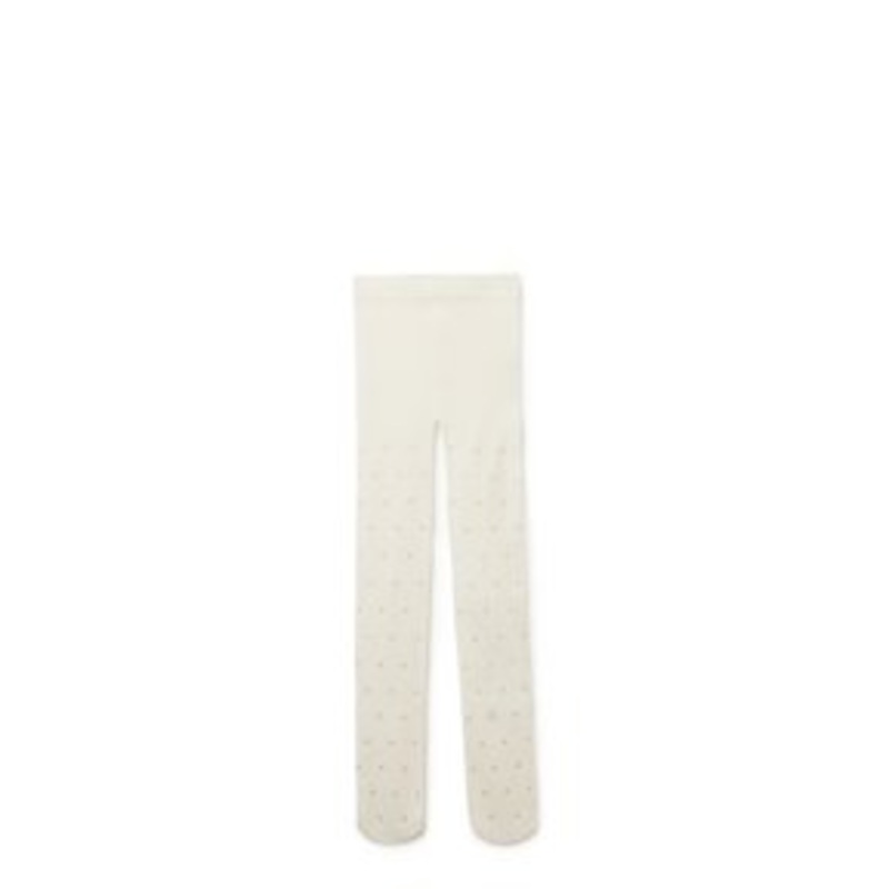 Calzedonia DENIERS – Strumpfhose – bianco latte pois glitter/offwhite