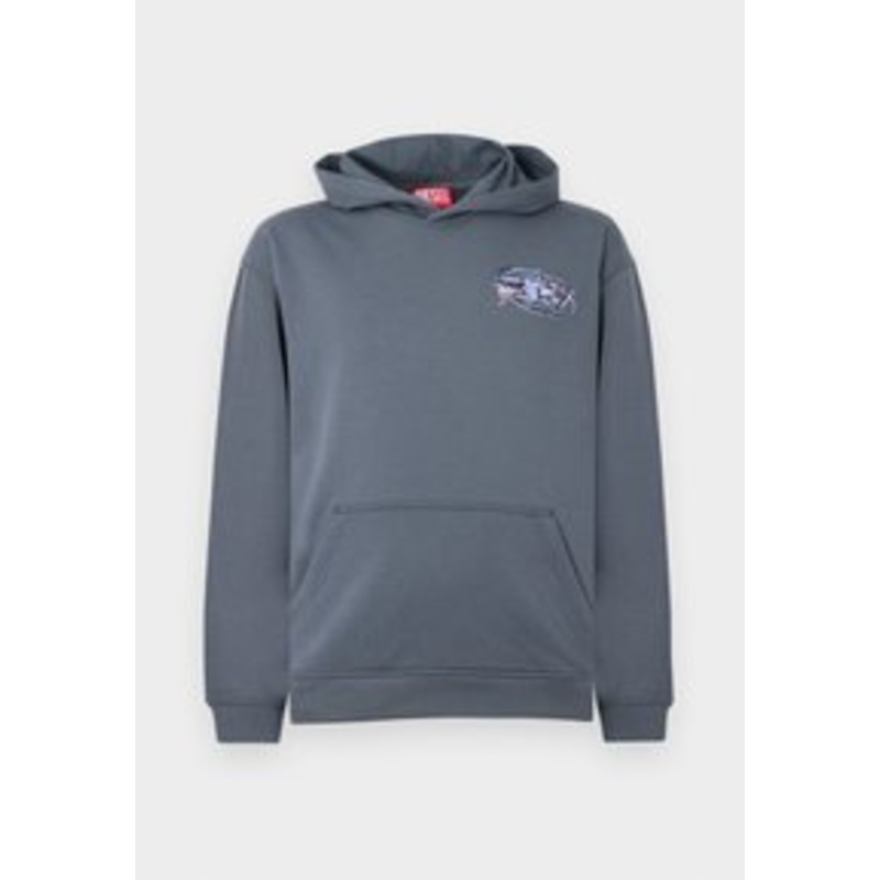 Diesel BOX HOOD UNISEX – Kapuzenpullover – dark grey/dunkelgrau