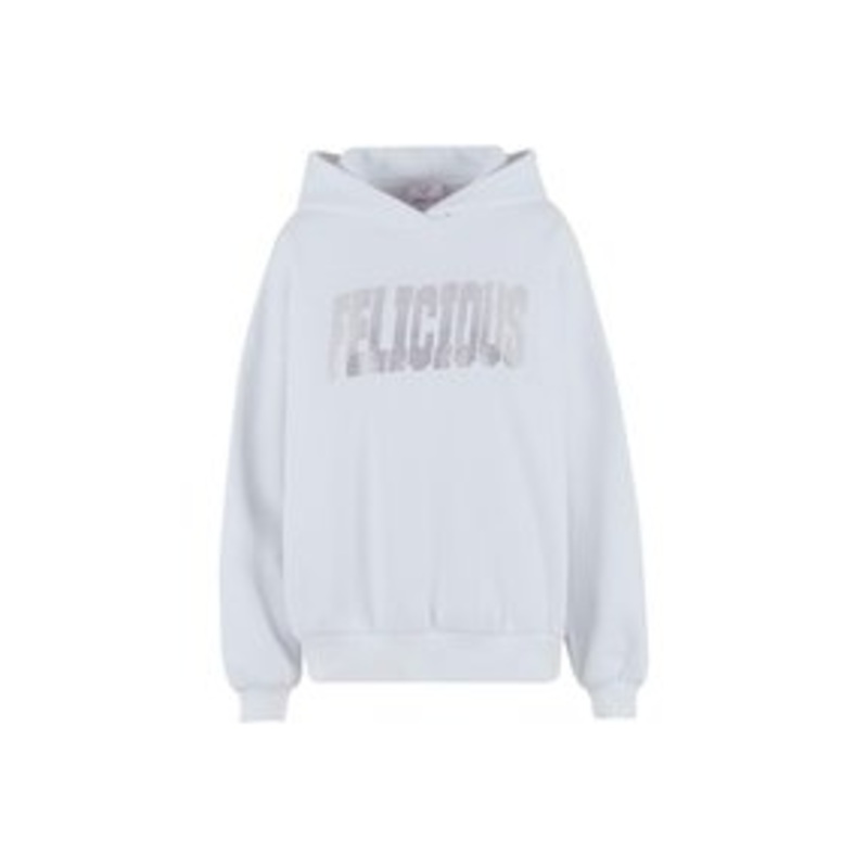 FELICIOUS RHINESTONES – Kapuzenpullover – white/wei