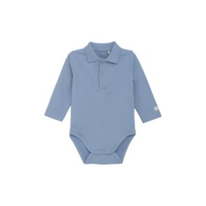 FIXONI LONG SLEEVES WITH COLLAR – Body – rain washed/hellblau