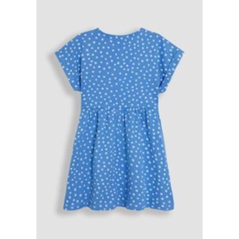 JoJo Maman Bb REGULAR FIT SPOT BUTTON FRONT – Jerseykleid – blue/blau