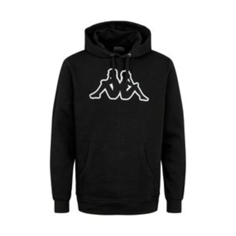 Kappa LOGO AIRITI – Kapuzenpullover – black black white/schwarz