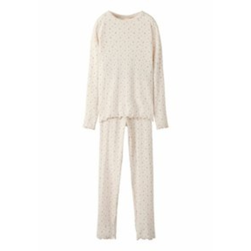 Lil’ Atelier SET PRINT – Nachtwsche Set – almost mauve/wei