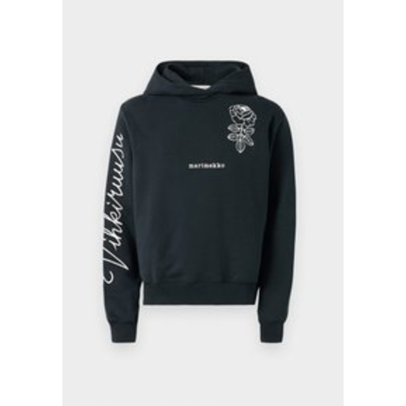 Marimekko PEITE VIHKIRUUSU PLACEMENT – Kapuzenpullover – black/off white/schwarz