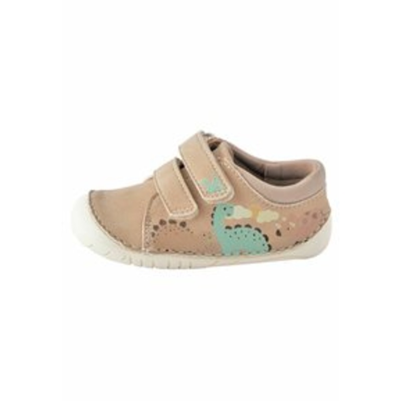 Next STANDARD FIT – Krabbelschuh – neutral dinosaur scene/beige