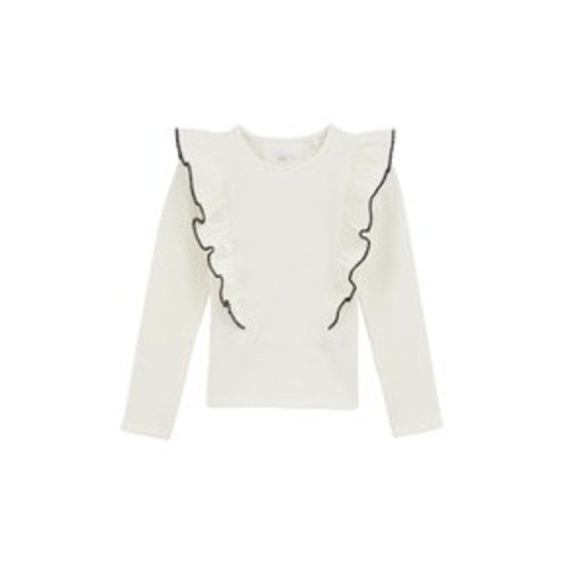 WE Fashion Langarmshirt – off-white/offwhite