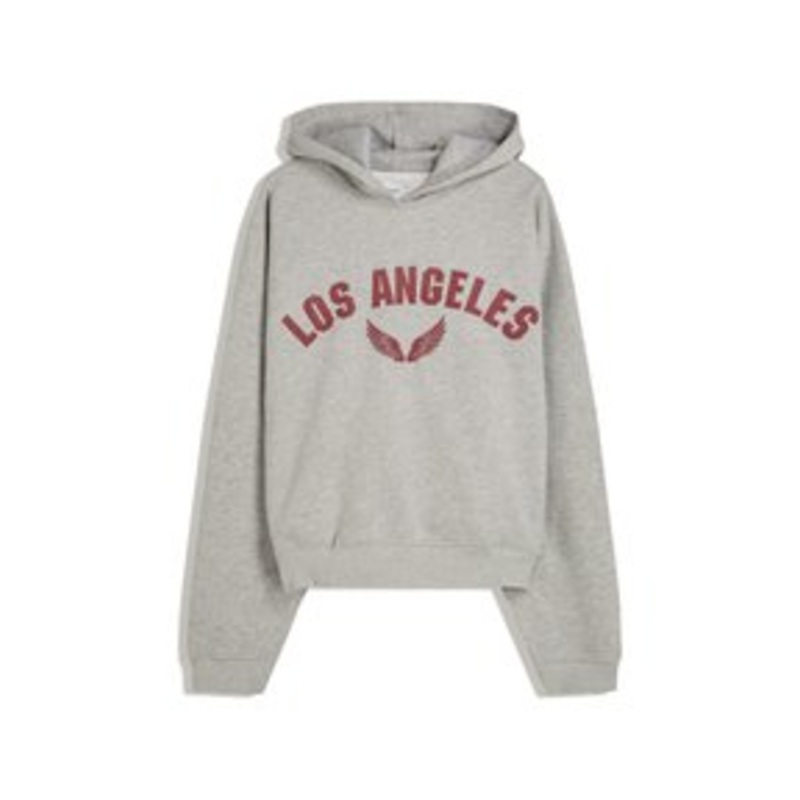 Bershka Kapuzenpullover – grey/grau