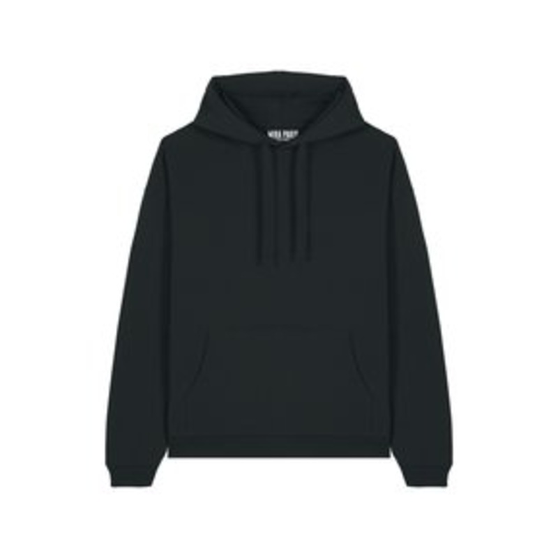 Mira Paris AMOUR TEXT BACK EMBROIDERY UNISEX  – Kapuzenpullover – black/black denim