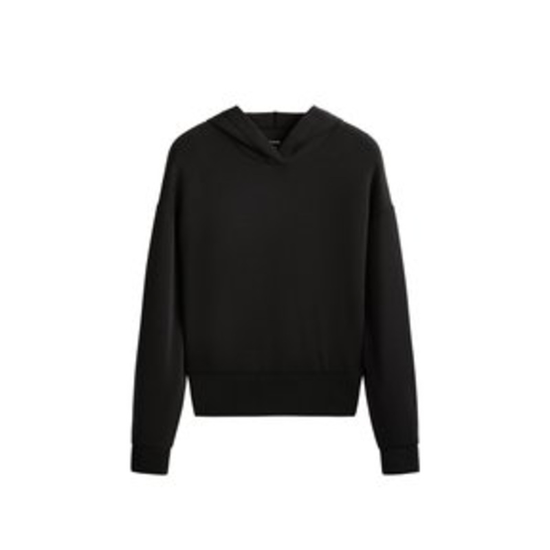 OYSHO WITH SOFT-TOUCH – Kapuzenpullover – black/schwarz