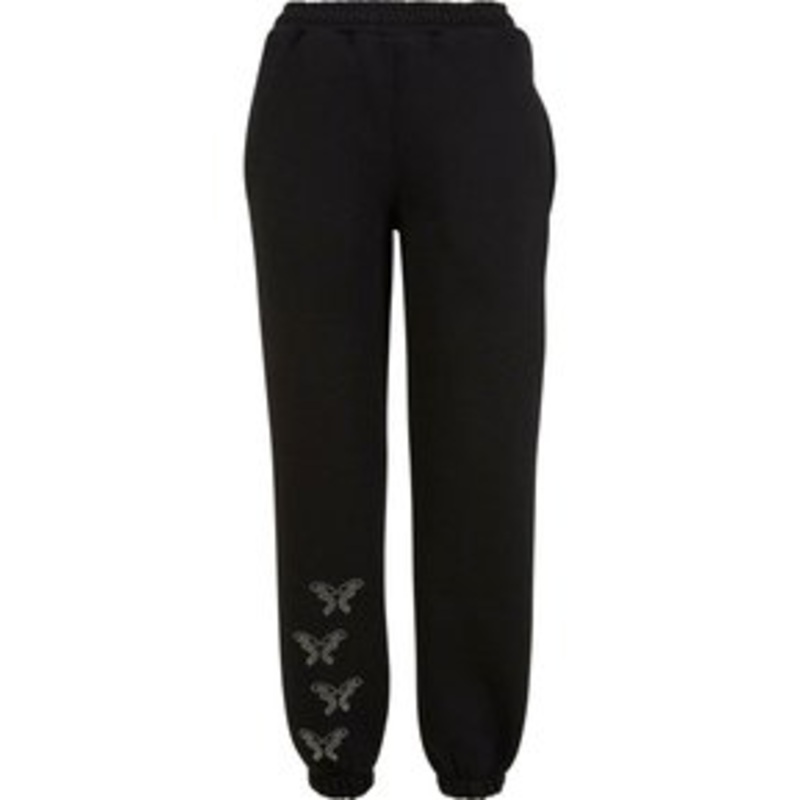FELICIOUS REGULAR  – Jogginghose – rhinestones black/schwarz