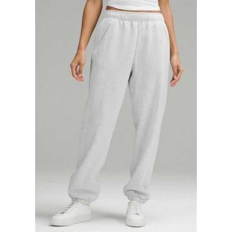 lululemon SCUBA MID-RISE OVERSIZED REGULAR – Jogginghose – heathered core ultra light grey/grau