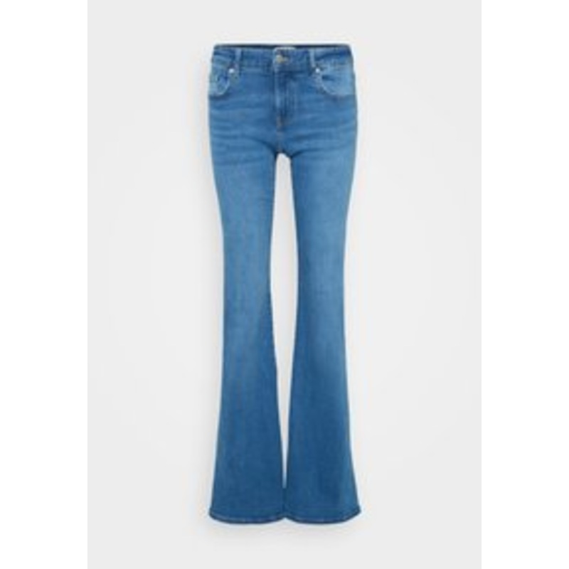 ONLY Tall ONLTIGER  – Flared Jeans – medium blue denim/blue denim