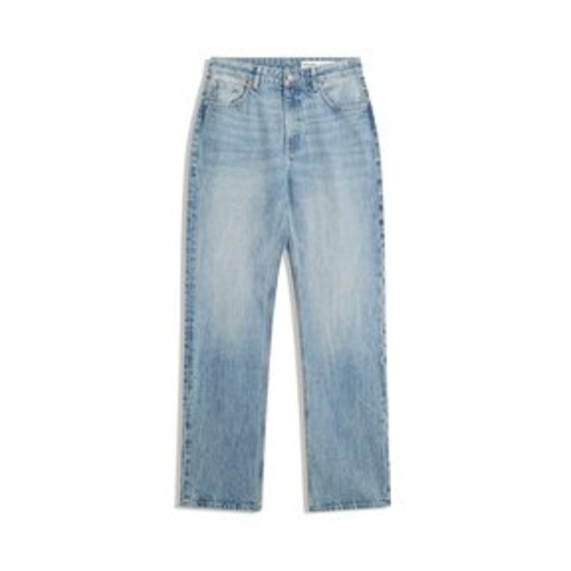Bershka Jeans Straight Leg – light blue denim/light-blue denim