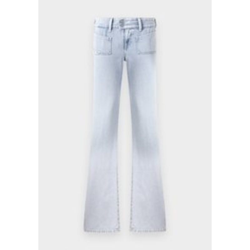 Diesel D HUSH WITH EAGLE VARIATION – Jeans Bootcut – bleach light overdye variation light clay/lila