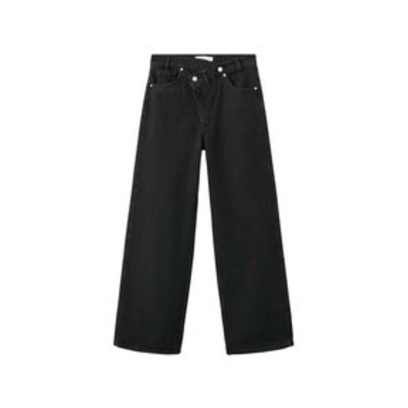 Mango Flared Jeans – black denim