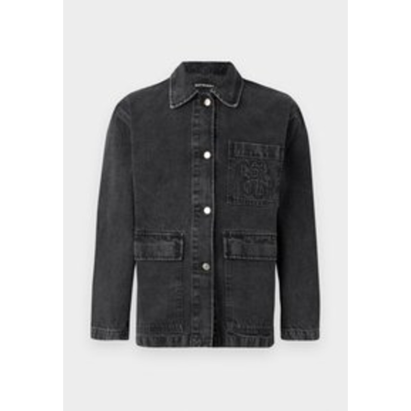 Marimekko POWERI UNISEX – Jeansjacke – washed black/schwarz