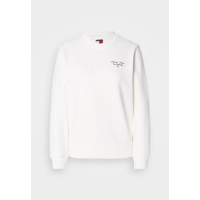 Tommy Jeans LOGO CREW – Sweatshirt – ecru/offwhite