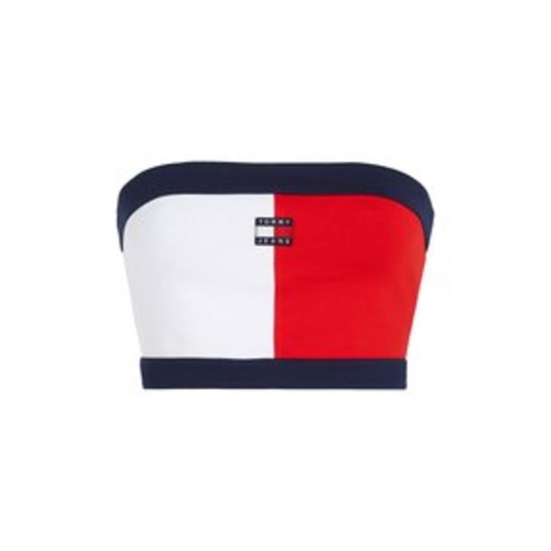 Tommy Jeans Top – white multi/wei