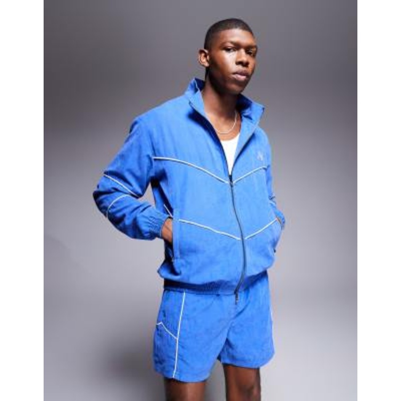 Alma De Ace logo track jacket in blue – part of a set