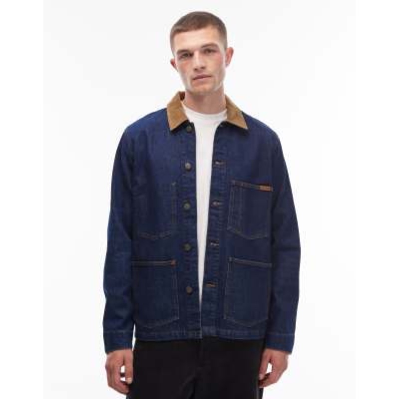 Tommy Hilfiger chore jacket with contrast collar in indigo