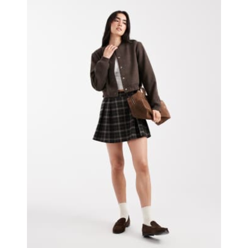 Vero Moda bomber jacket in chocolate brown