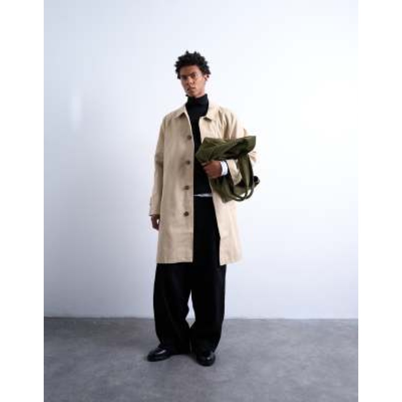 Topman cotton jacket in stone