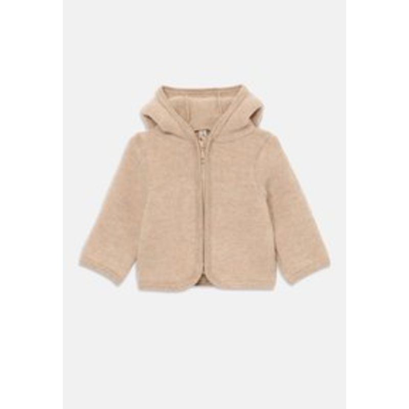 Huttelihut JACKET EARS UNISEX – Strickjacke – camel melange/camel