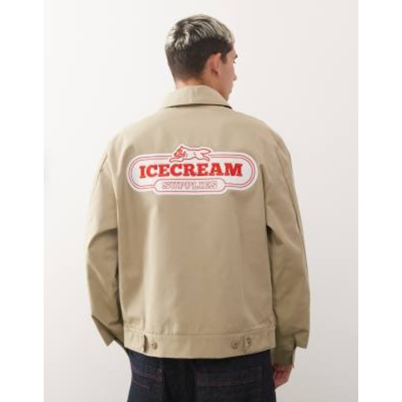 ICECREAM supplies worker jacket in beige