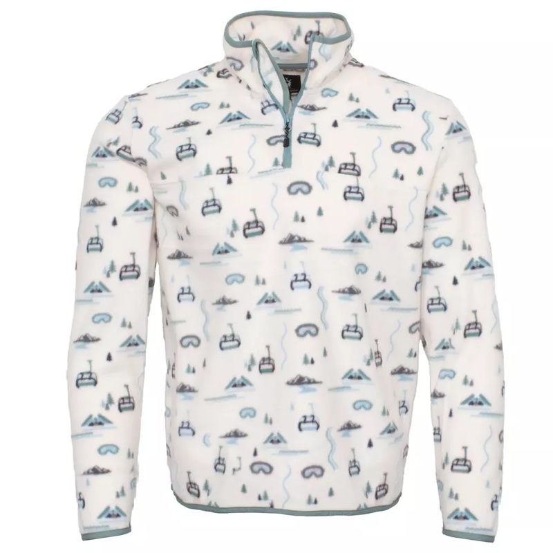 Jack and Sage Women’s Lifty Ivory Fleece Quarter Zip