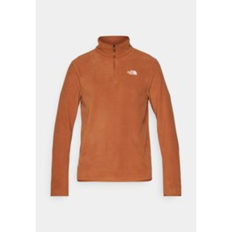 The North Face M GLACIER FLEECE 1/4 ZIP JACKET – Fleecepullover – burnt umber/orange
