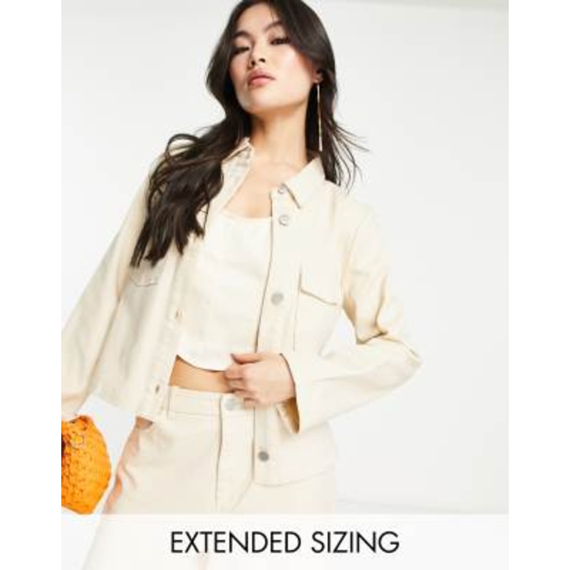 Vero Moda X Joann Van Den Herik utility cropped jacket in stone – part of a set