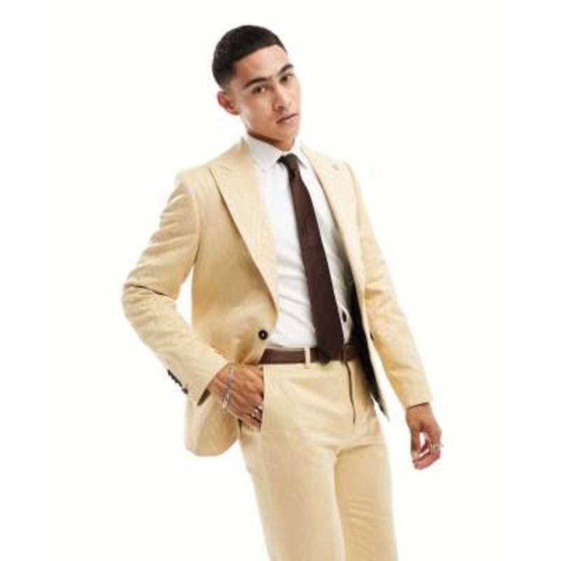 Twisted Tailor makowski suit jacket in beige