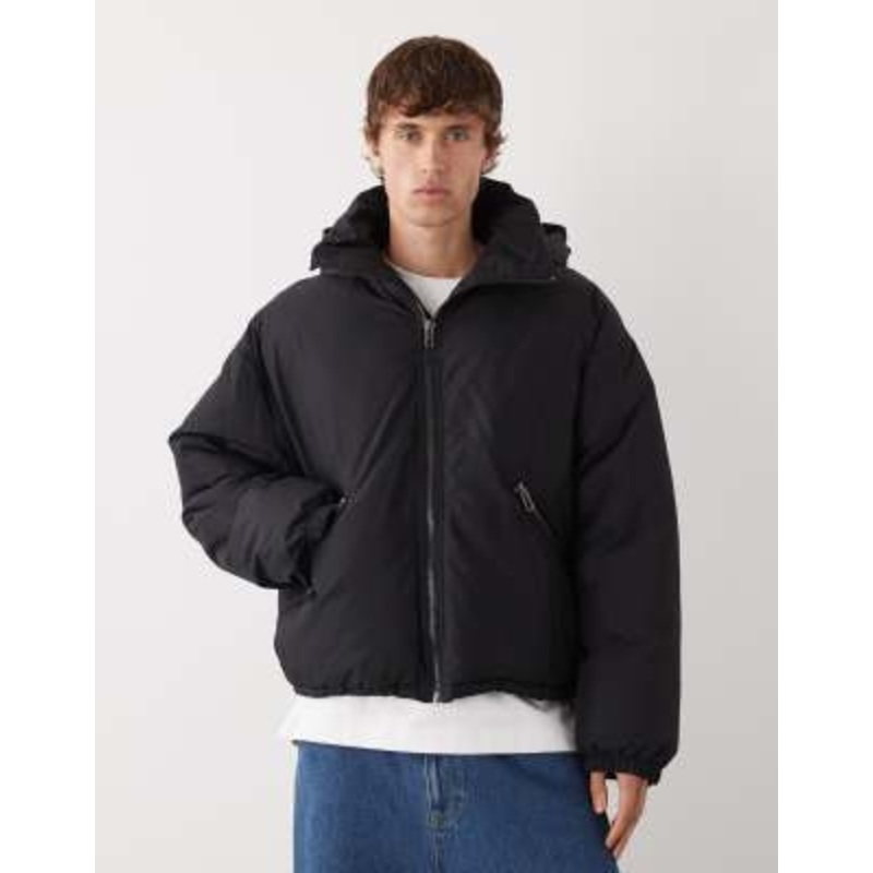 Weekday Floyd puffer jacket in black