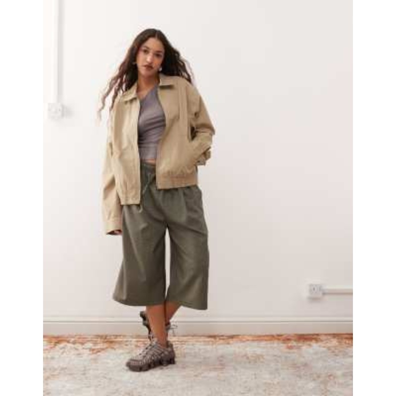 Weekday oversized boxy fit jacket in beige