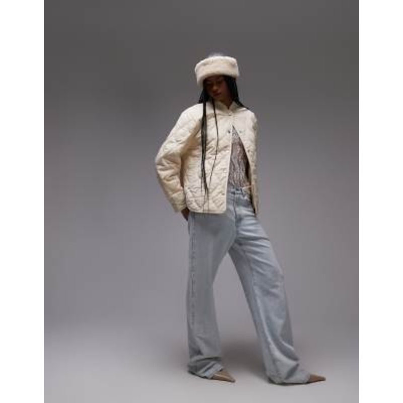 & Other Stories quilted jacket in beige