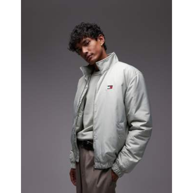 Tommy Jeans essential padded jacket in sage green