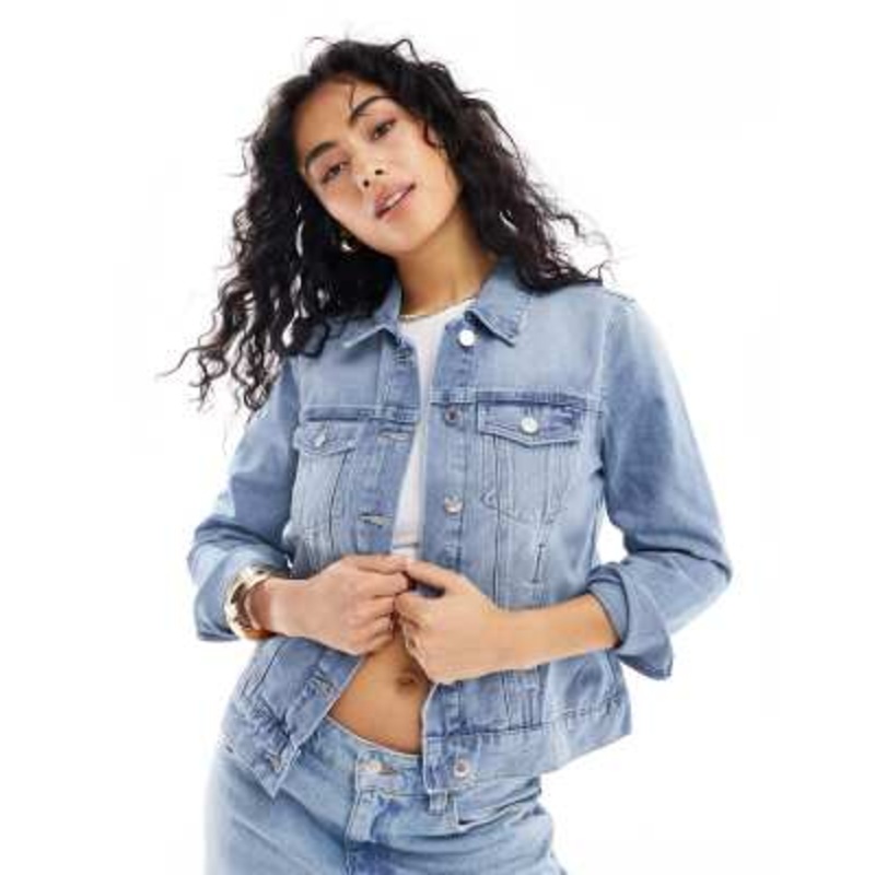 Vero Moda denim jacket in light blue wash