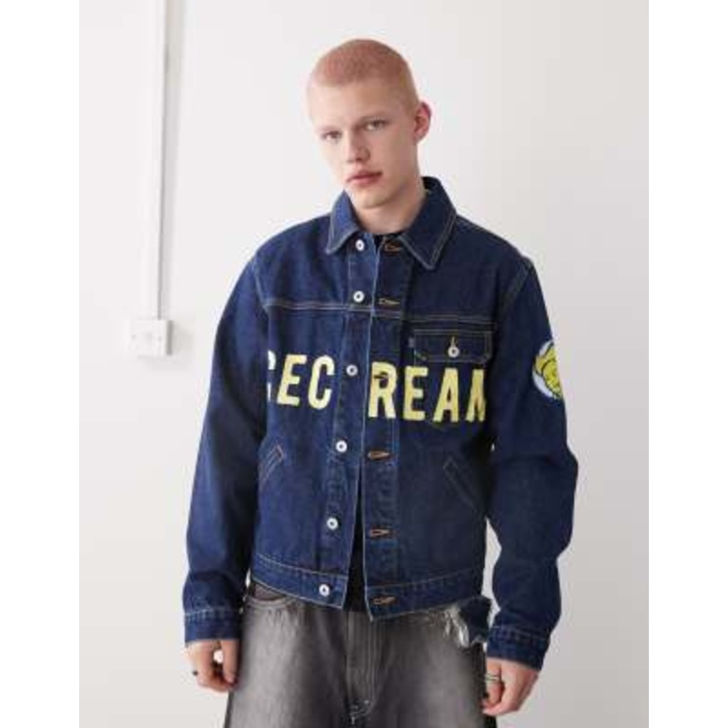 Ice Cream cowboy denim trucker jacket in indigo