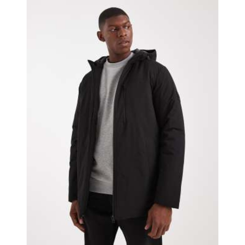 JJ Rebel parka jacket in black