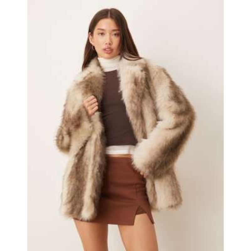 JJXX faux fur jacket in cream