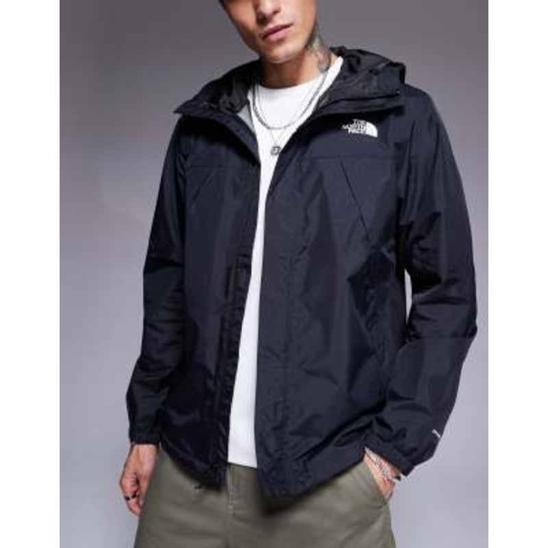 The North Face Antora hooded jacket in black