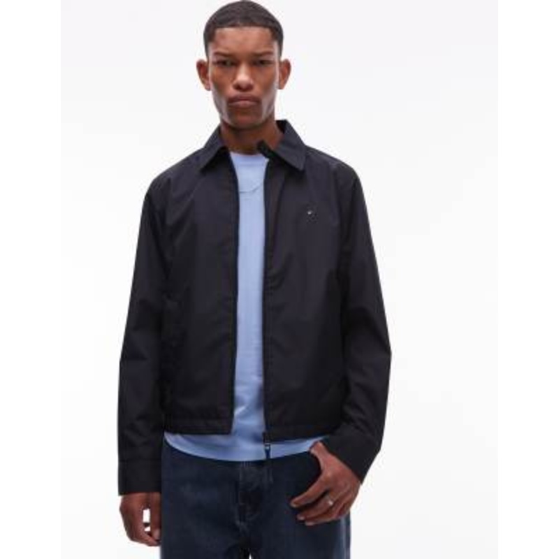 Tommy Hilfiger packable zip up jacket in navy
