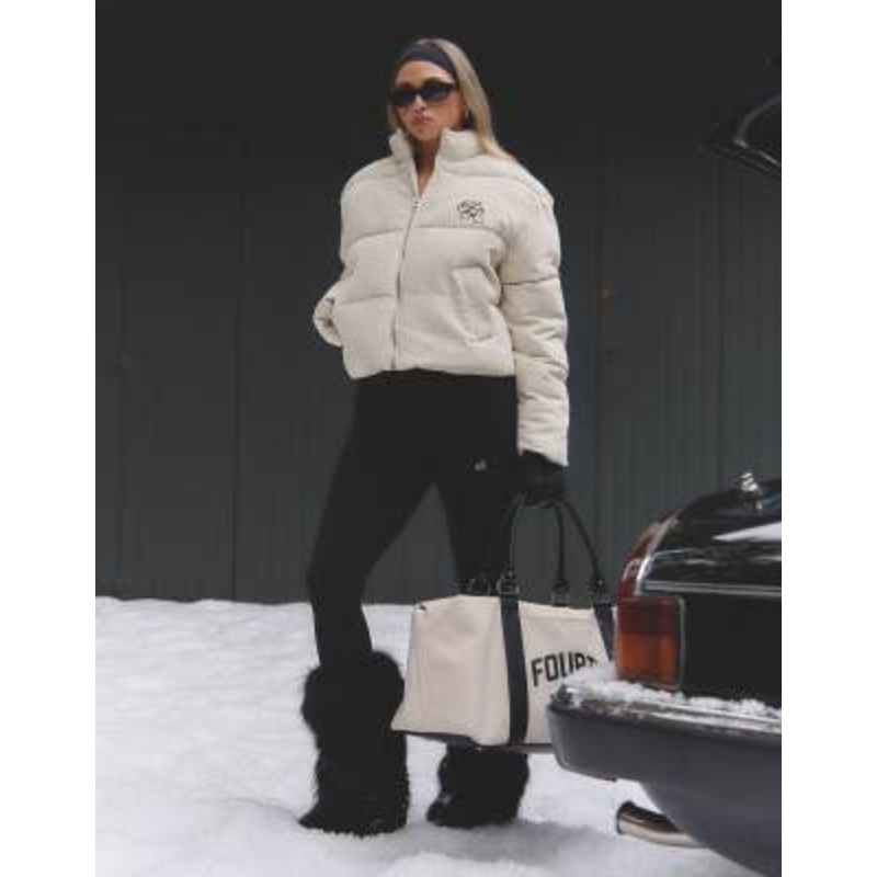 4th & Reckless x Felicia Wedin Arna corduroy padded jacket in cream