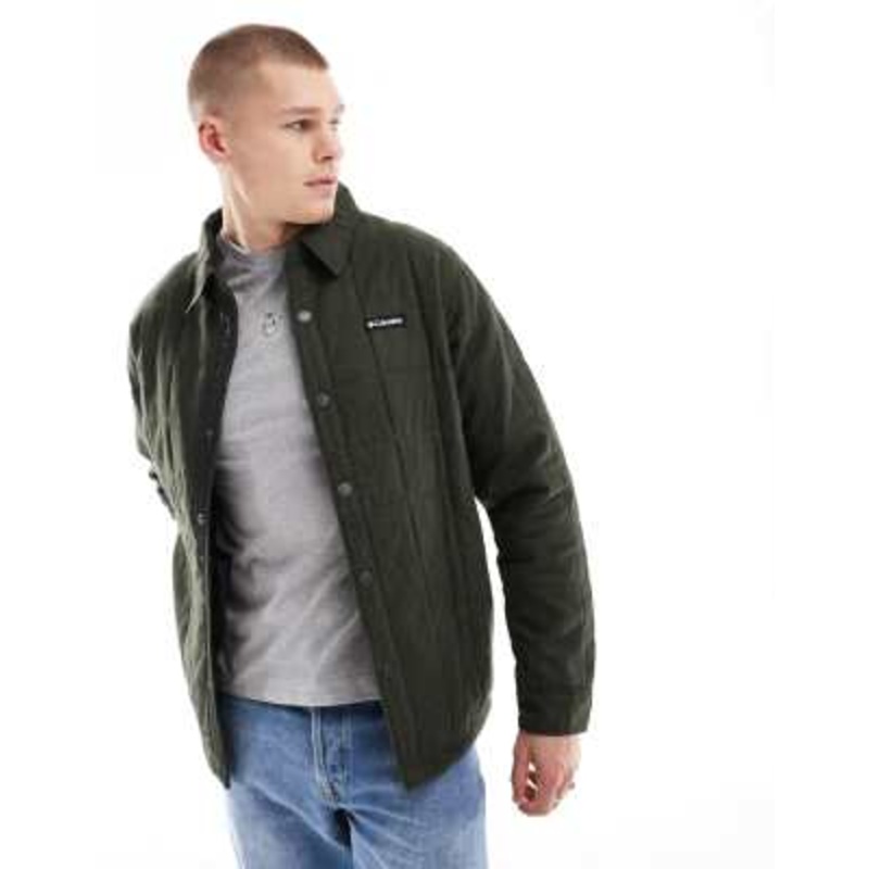Columbia Landroamer quilted shirt jacket in green