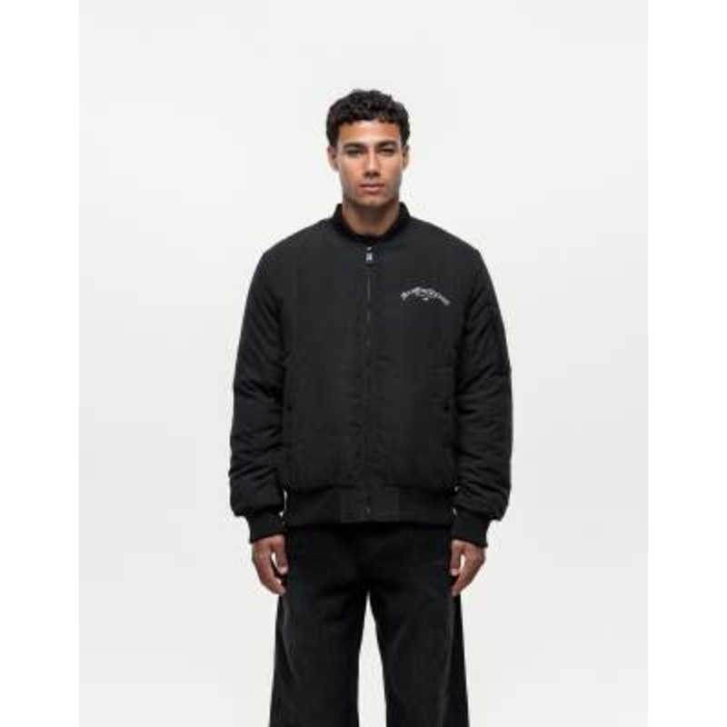 Good For Nothing oversized bomber jacket in black