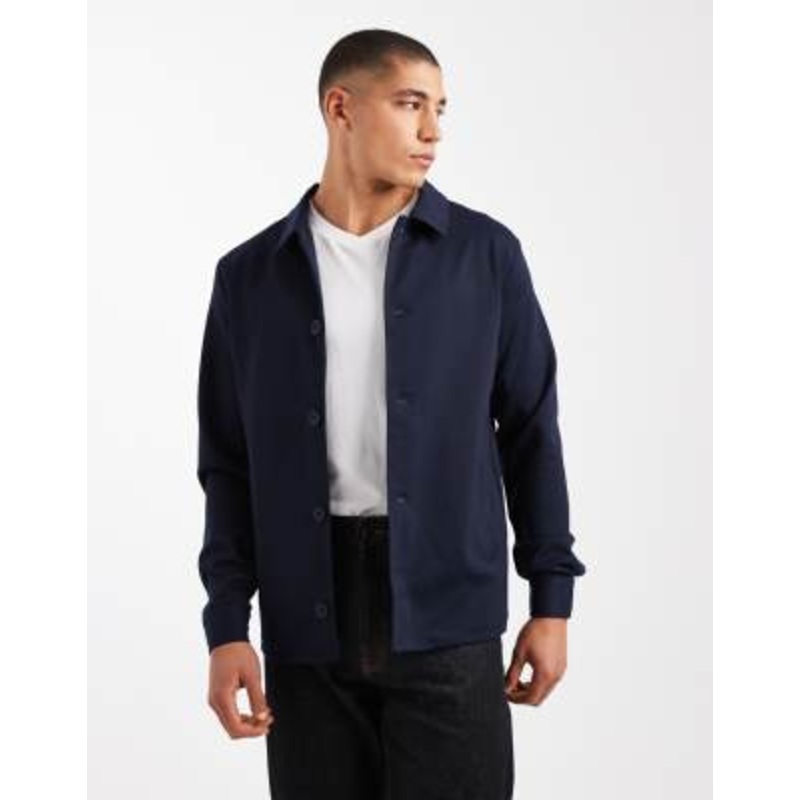Jack & Jones Premium slim jersey suit jacket in navy