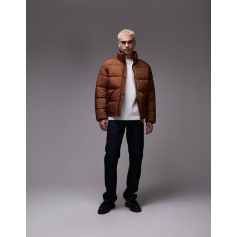 Tommy Jeans puffer jacket in brown